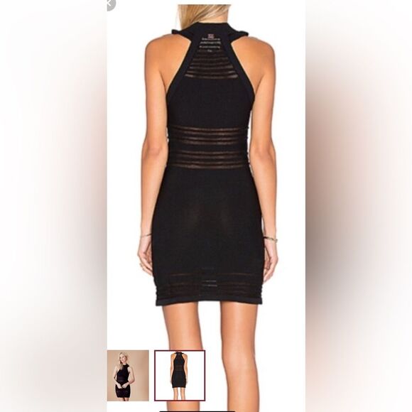 For Love and Lemons Knitz Rivington Black Dress Size Small - Picture 2 of 15